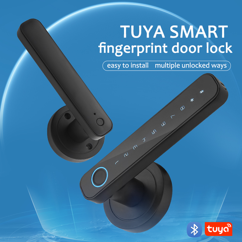 WF‑F4 serrure Tuya à empreinte digitale avec multiples modes de déverrouillage