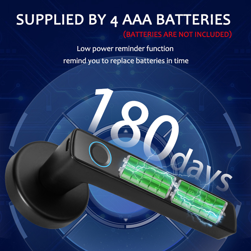 WF‑F8 alimentée par 4 piles AAA avec alerte batterie faible
