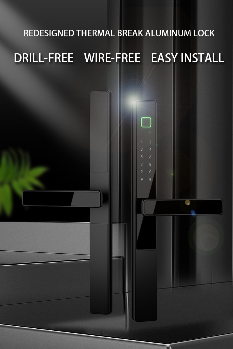 WF-V2 serrure intelligente panneau aluminium