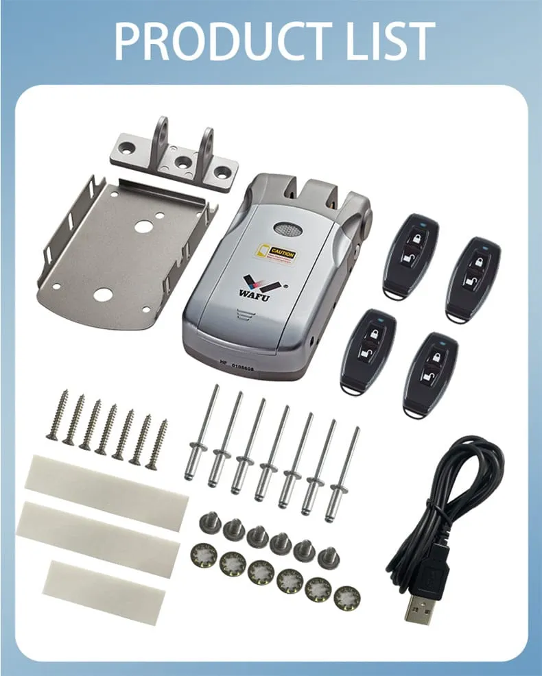 WAFU WF-019 Invisible Remote Lock — Invisible Remote Lock, zinc alloy | detail image 14