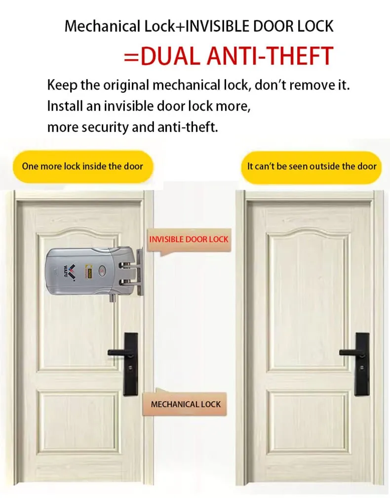 WAFU WF-019 Invisible Remote Lock — Invisible Remote Lock, zinc alloy | detail image 3