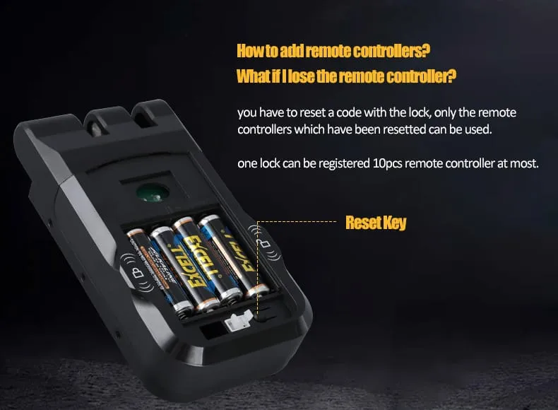 WAFU WF-026 Hidden Anti-Theft Lock — hidden remote lock, Europe hit | detail image 12