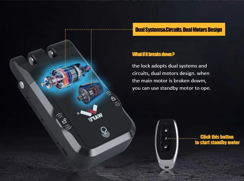 WAFU WF-026 Hidden Anti-Theft Lock — hidden remote lock, Europe hit | detail image 7