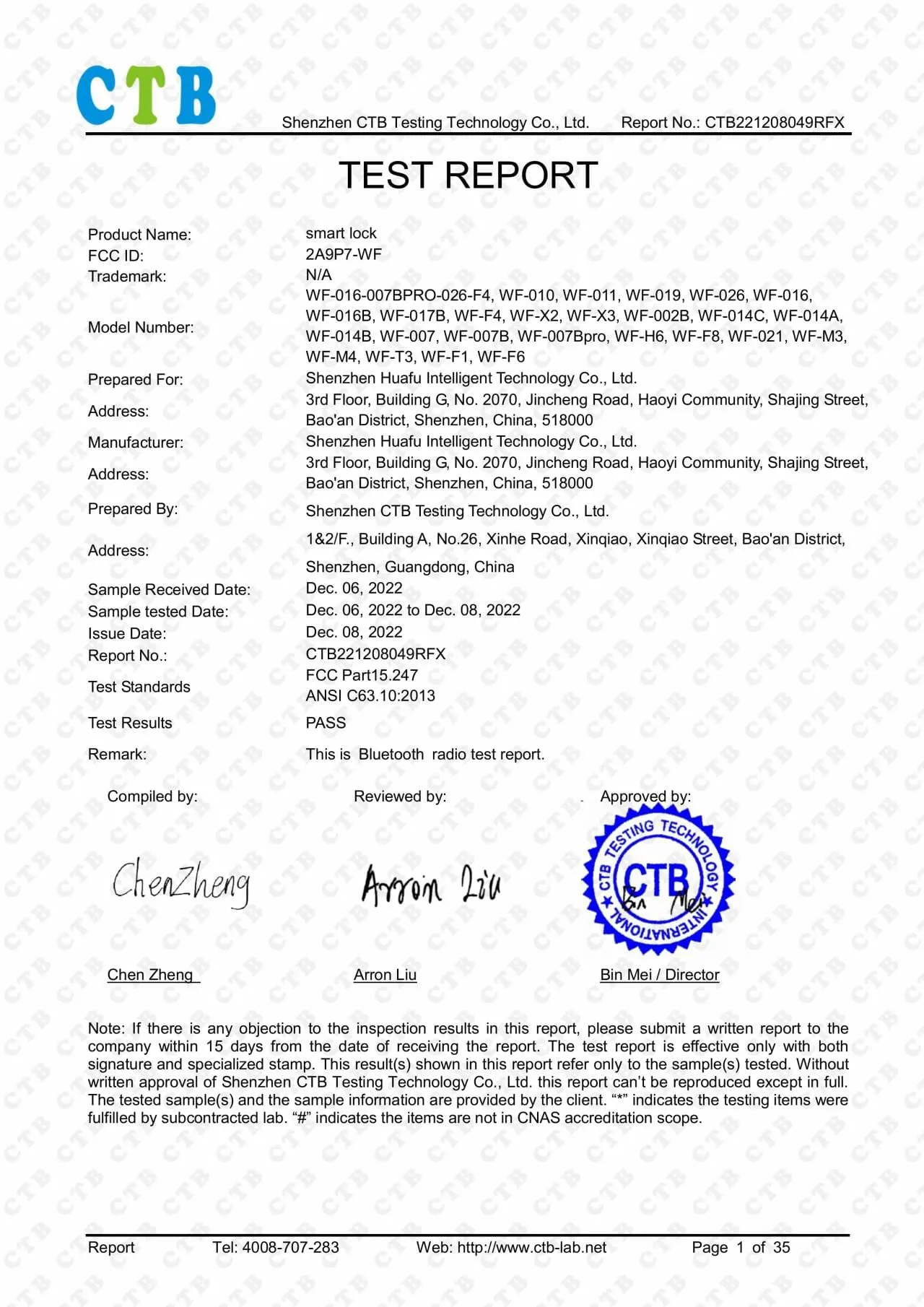 Certificat RCC