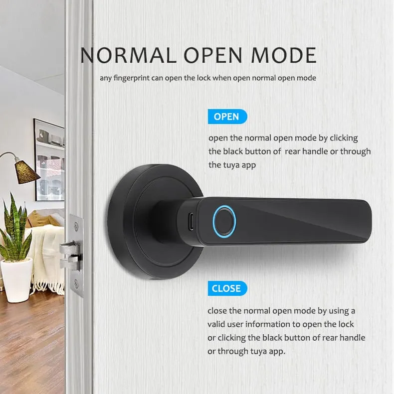 WAFU WF-F3 Fingerprint & Password Handle Lock — WAFU WF-F3, fingerprint password handle lock | detail image 6