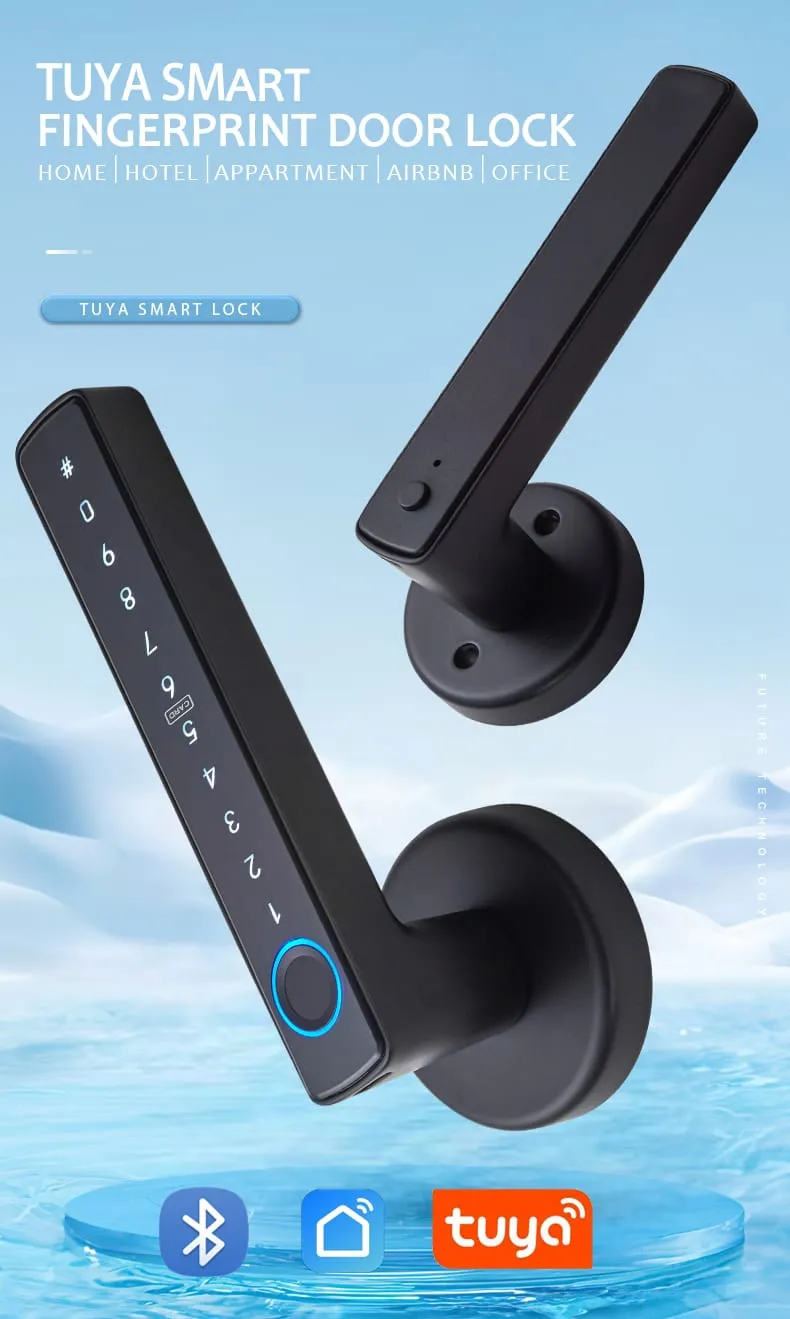 WAFU WF-F6 Fingerprint Handle Lock — fingerprint handle lock, Bluetooth door lock | detail image 1