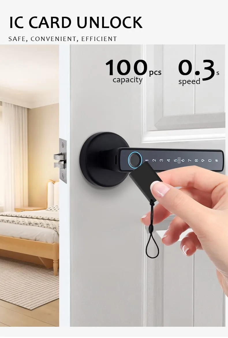 WAFU WF-F6 Fingerprint Handle Lock — fingerprint handle lock, Bluetooth door lock | detail image 13