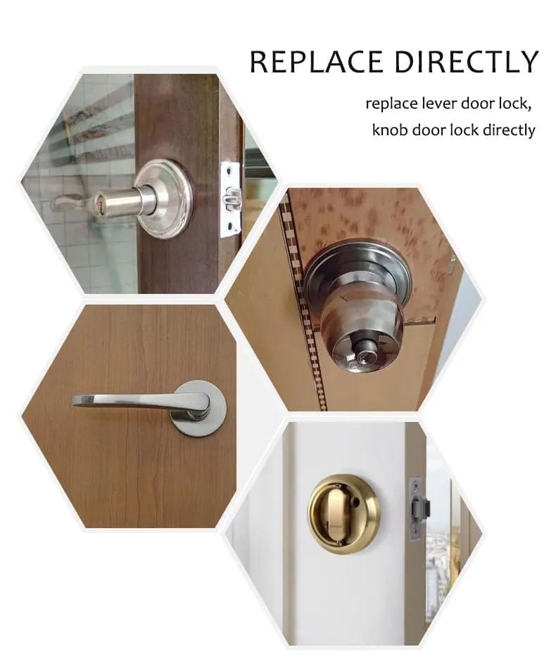 WAFU WF-F8 Fingerprint & Password Handle Lock — fingerprint password handle lock, large capacity | detail image 9