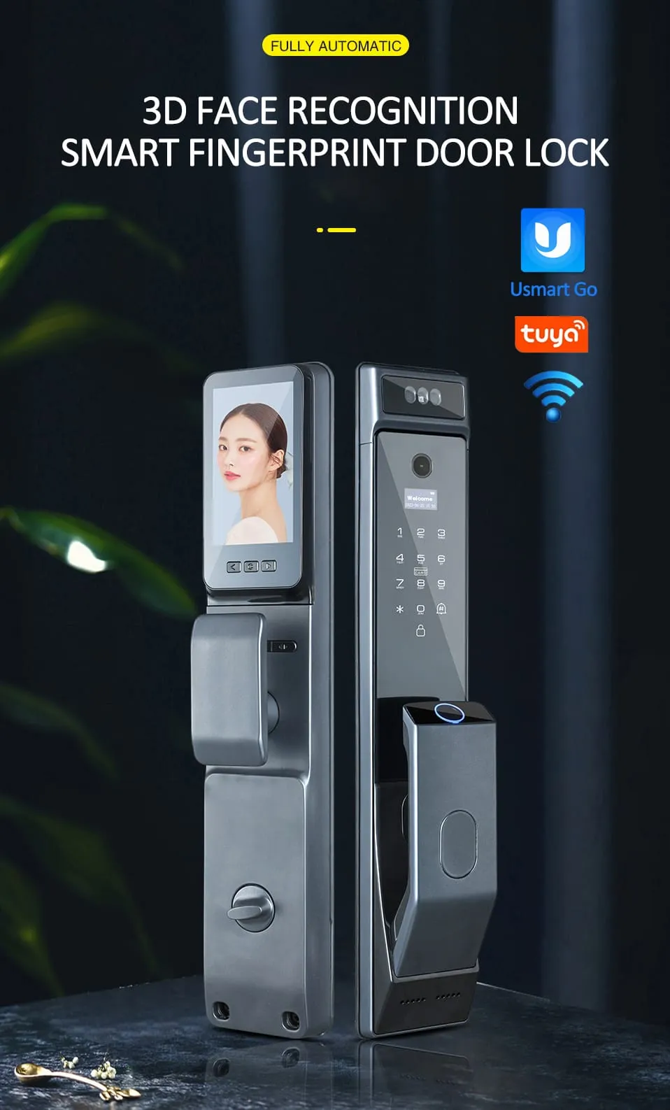 WAFU WF-MY4 3D Visual Peephole Lock — 3D face recognition, visual peephole lock | detail image 1