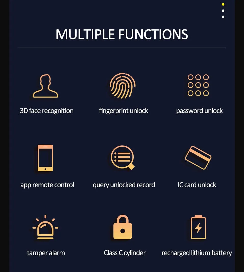 WAFU WF-MY4 3D Visual Peephole Lock — 3D face recognition, visual peephole lock | detail image 2