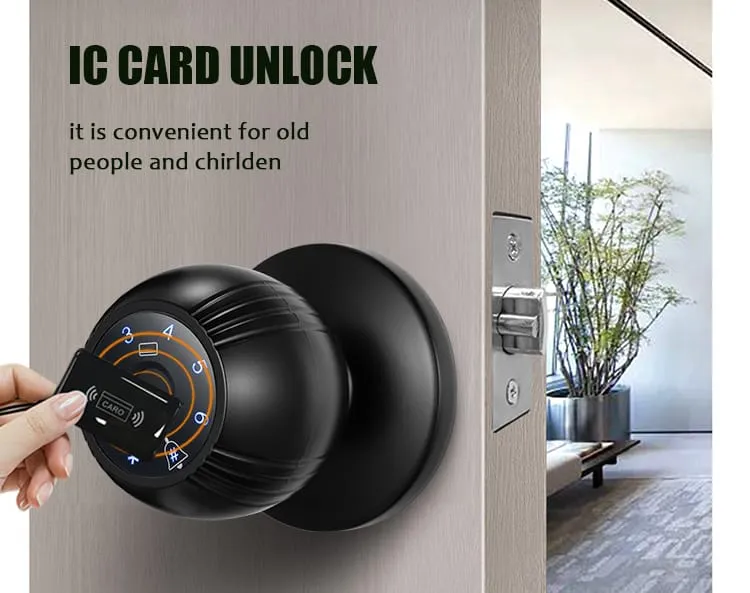 WAFU WF-Q7 Smart Ball Knob Lock — Smart Ball Knob Lock, modern minimalist | detail image 7