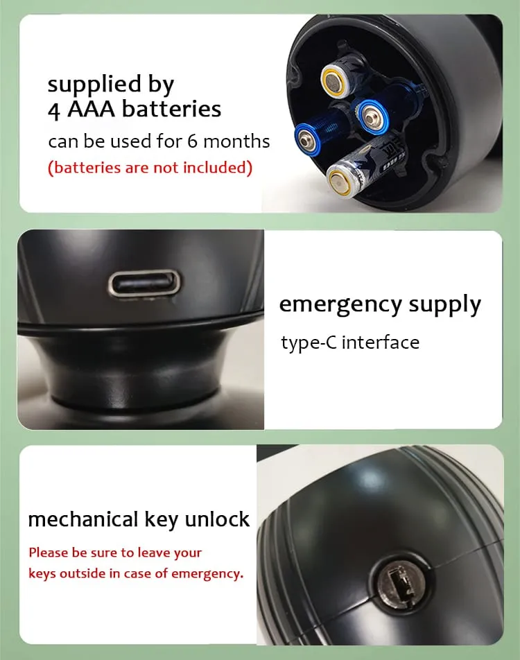 WAFU WF-Q7 Smart Ball Knob Lock — Smart Ball Knob Lock, modern minimalist | detail image 9