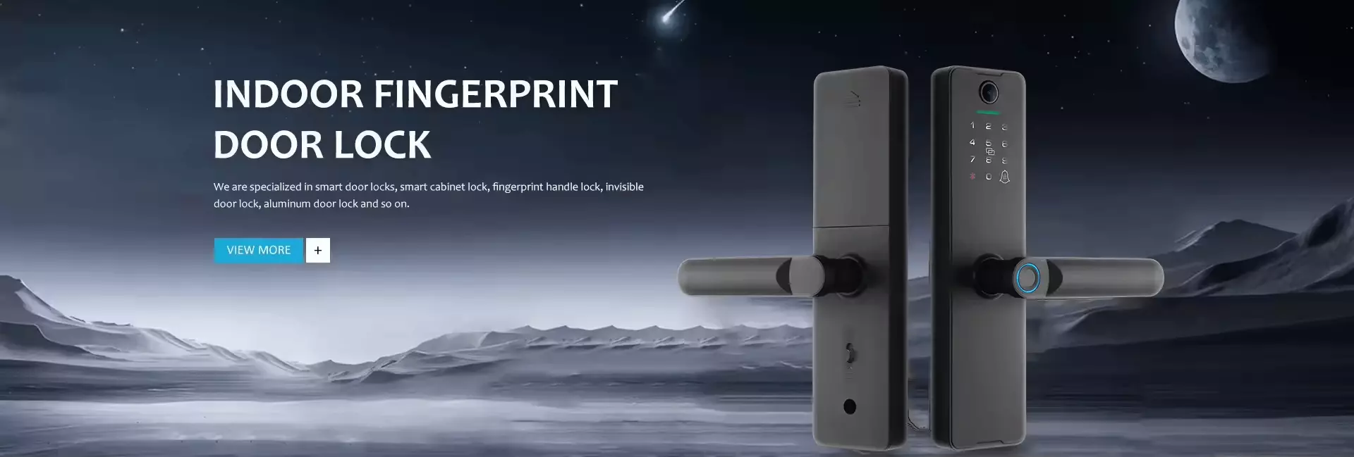 Arrière-plan produit serrure intelligente WAFU-X8